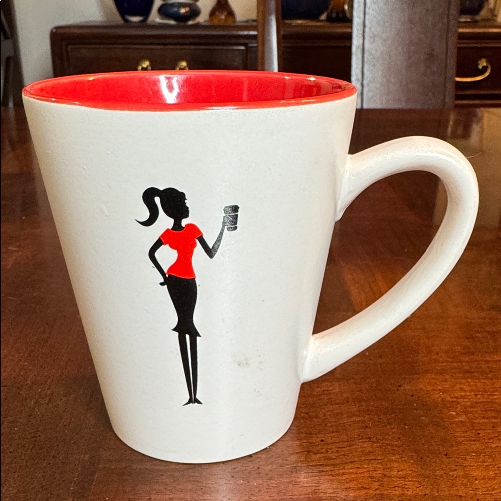 SKINNY GIRL 8 oz Coffee Tea Mug Cup Classic Logo Bethenny Frankel